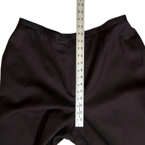 Vtg HARVE BENARD Sport Black Wool Pants Lined Flat Front Pockets High Rise 16 - Picture 4 of 8